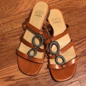 Circa Joan and David Boho Embellished Sandal
